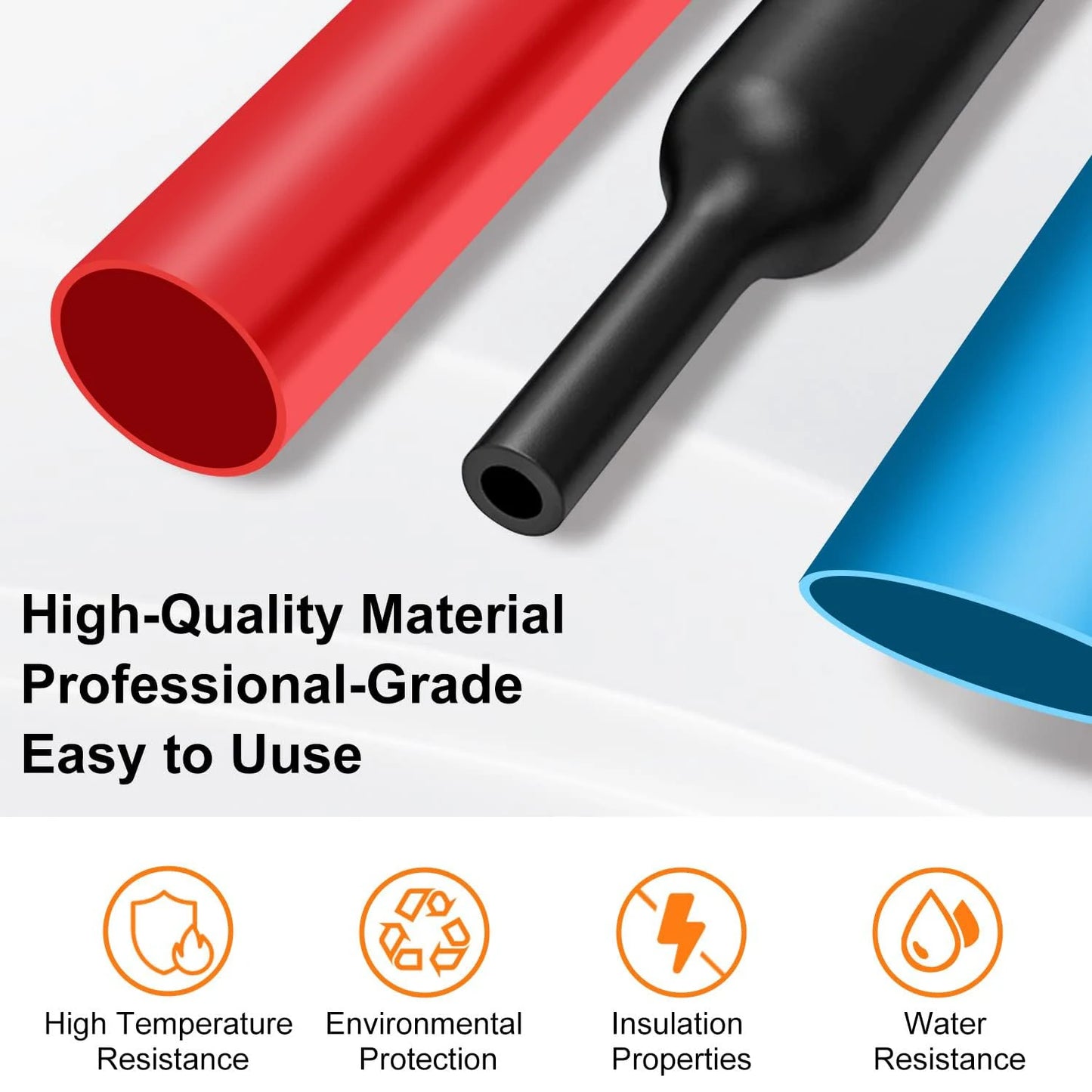 Heat Shrink Tubing Kit - 580/560Pcs EVA Material 6 Colors 11 Sizes for Electrical Insulation, Repairs & Wire Connectors