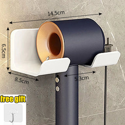 Bathroom wall rack hair dryer holder - Bathroom hair dryer holder storage box - Shower hair dryer and accessory storage rack