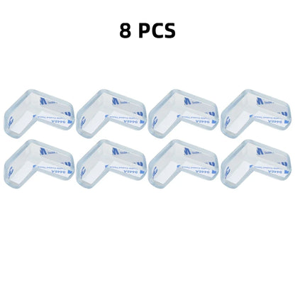 4/8/10/12Pcs Baby Safety Silicone Protector Table Corner Edge Protection Cover Transparent Anti Collision Soft Guard Home Tool