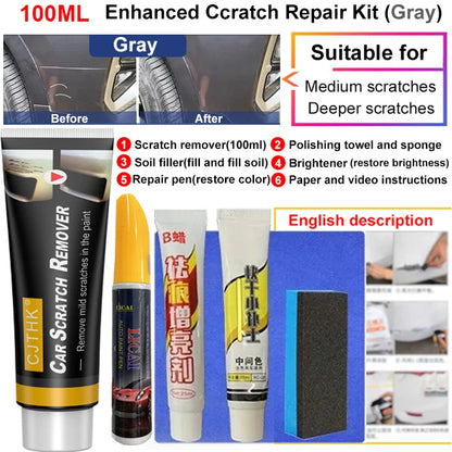 Car Scratch Remover Paint Care Auto Remover Scratches Repair Polishing Auto Body Grinding Compound Anti Scratch Wax Care Set R1