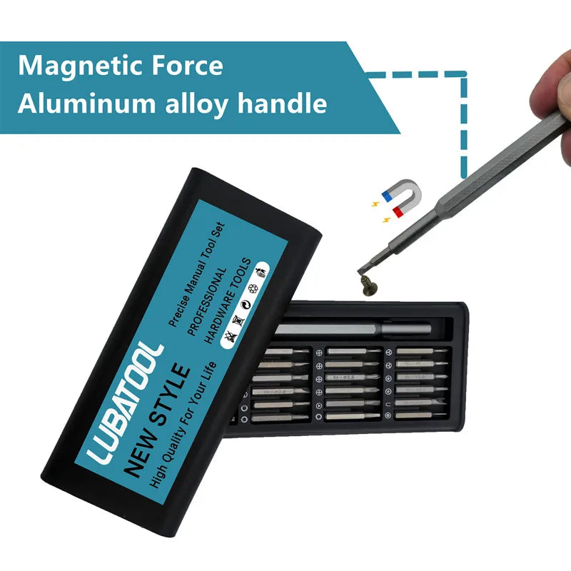 25 in 1 Precision Screwdriver Set Phillips Torx Magnetic Screw Driver Bit Professional Repair Tool Kit for IPhone Watch Camera