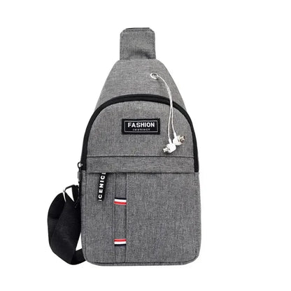 Fashionable and Trendy Lightweight Single Minimalist Shoulder Crossbody Bag for Men with Large Capacity for Leisure and Sports