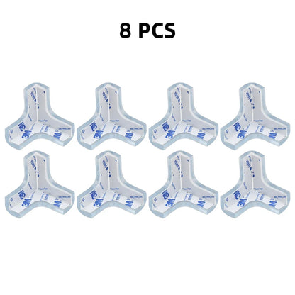 4/8/10/12Pcs Baby Safety Silicone Protector Table Corner Edge Protection Cover Transparent Anti Collision Soft Guard Home Tool
