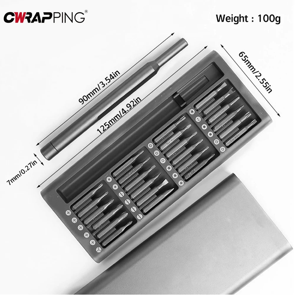 25 in 1 Precision Screwdriver Set Mobile Phone Clock Computer Multifunction Maintenance Disassembly Tool Set Screwdriver 24pcs