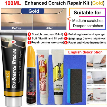 Car Scratch Remover Paint Care Auto Remover Scratches Repair Polishing Auto Body Grinding Compound Anti Scratch Wax Care Set R1