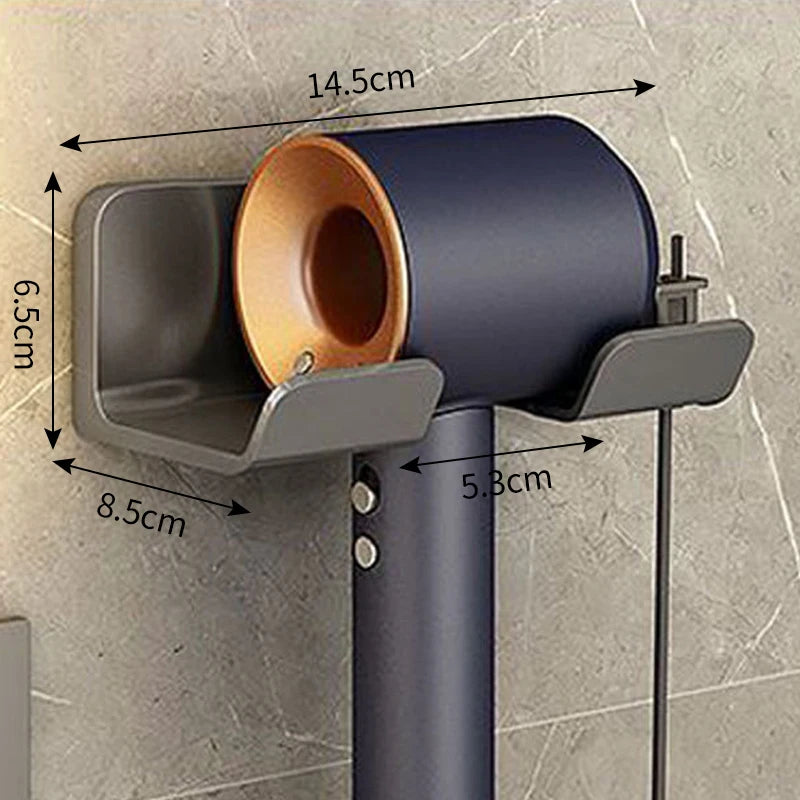 Bathroom Shelf Dryer Cradle Wall Shelves Hair Dryer Holder Shower Hairdryer Organizer Box Toilet Blower Holder Shelf Bathroom