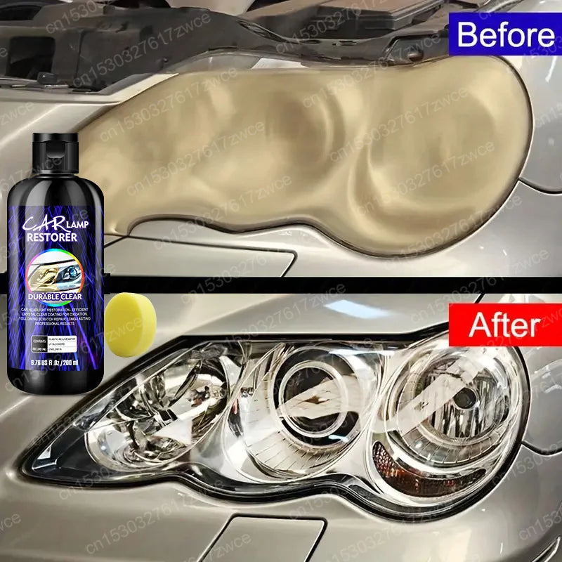 Car Headlight Restoration Polishing Kits Headlamp Scratch Remover Repair Cleaning Paste Remove Oxidation Headlight Polish Liquid
