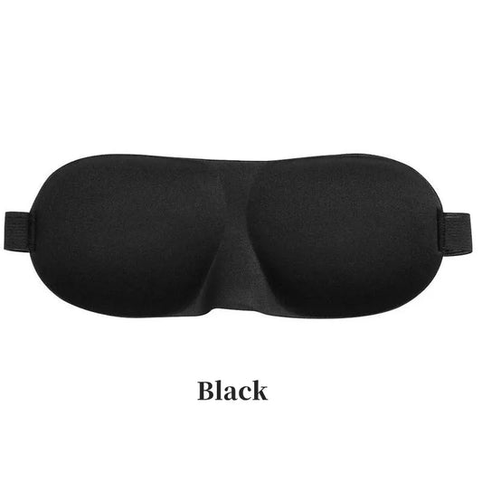 3D Soft Blackout Eye Mask for Sleeping, Comfortable Padded Eye Shade Cover, Travel Relax Aid for Men and Women