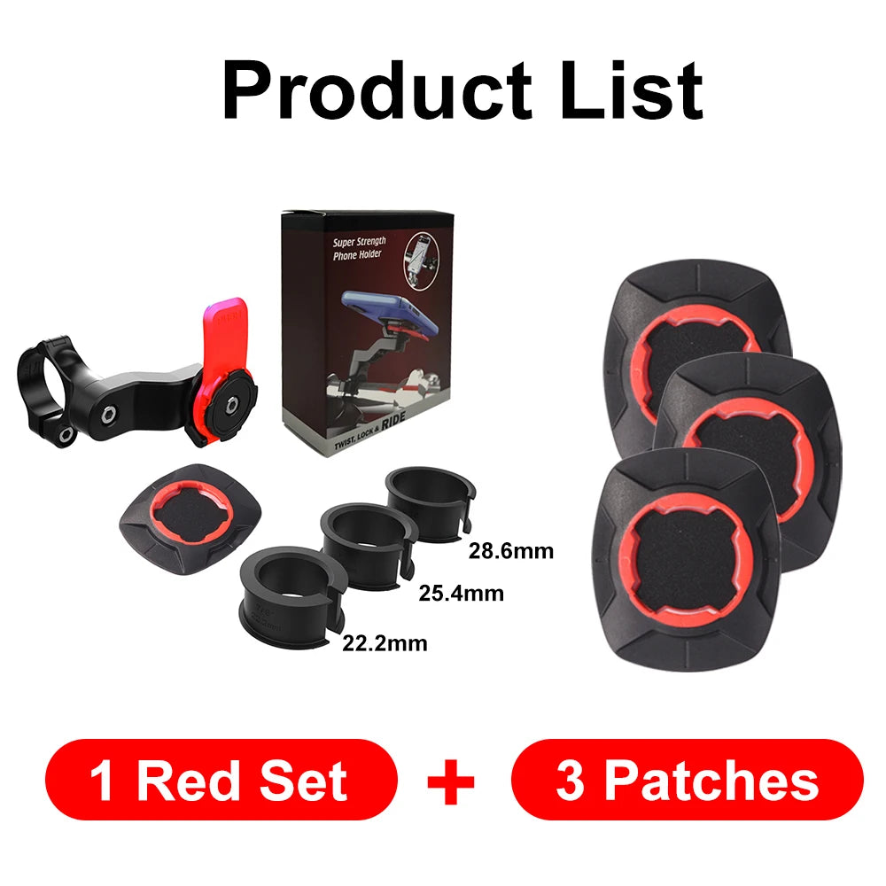 Motorcycle Bike Phone Holder QUAD LOCK Shock Absorber Phone Bracket Vibration Damper Self Lock Anti-shake MTB Handlebar Holder