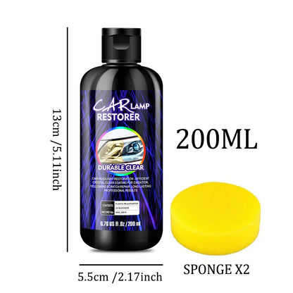 Car Headlight Restoration Polishing Kits Headlamp Scratch Remover Repair Cleaning Paste Remove Oxidation Headlight Polish Liquid