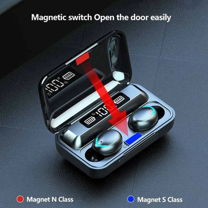 Bluetooth TWS F9-5C Wireless Earphone Sports Waterproof Earbuds 2200mAh Charging Box Headphones Headset For Smartphones