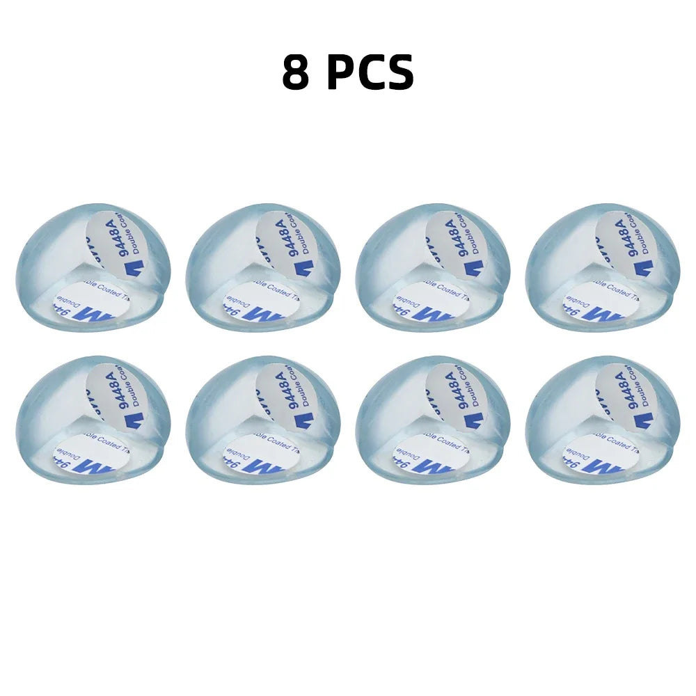 4/8/10/12Pcs Baby Safety Silicone Protector Table Corner Edge Protection Cover Transparent Anti Collision Soft Guard Home Tool
