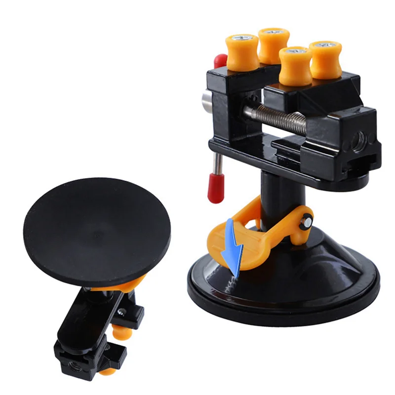 ETRT 2X Portable Mini Table Vise Clamp For Small Work Hobby Jewelry Diy Craft Repair Tool Work Table Bench Vise Tool Vice