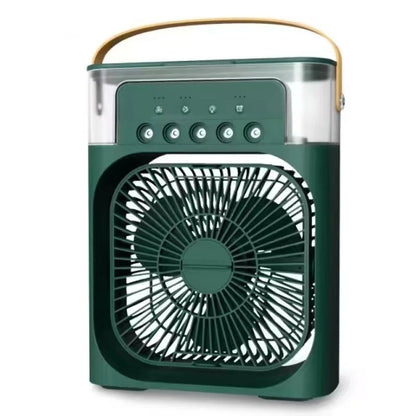 New 3 In 1 Fan AIr Conditioner Household Mini Air Cooler LED Night Light Portable Humidifier Air Adjustment Fan Office Home Fan