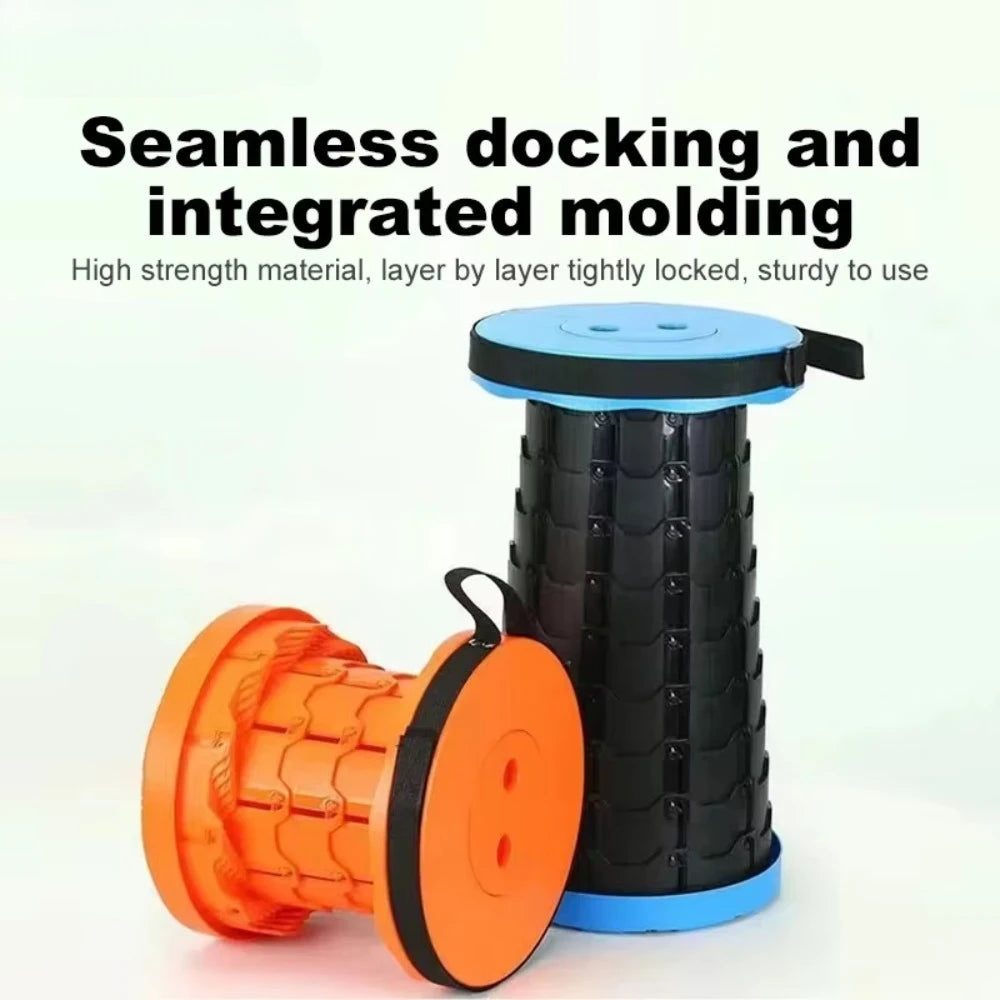 Portable round Folding Chair Accordion Chair Height Adjustment Simple Tool Elephant Swing Playground Queue Chair