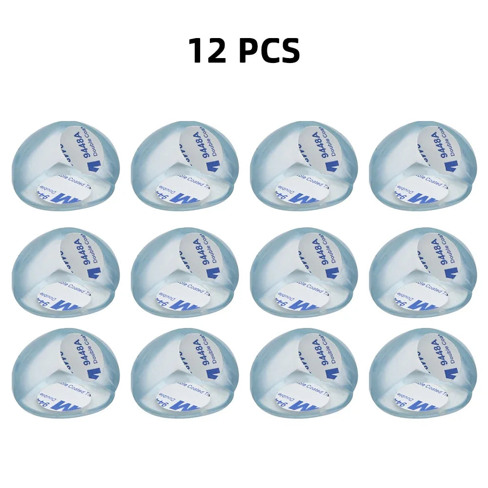 4/8/10/12Pcs Baby Safety Silicone Protector Table Corner Edge Protection Cover Transparent Anti Collision Soft Guard Home Tool