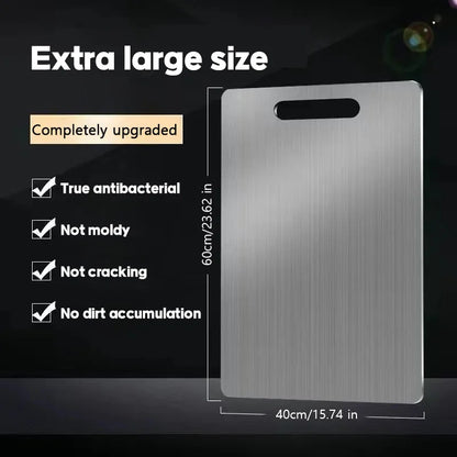 316 Stainless Steel Panel and Chopping Board Kitchen Household Thickened Double Sided Cutting Board Block Kneading Dough Boards