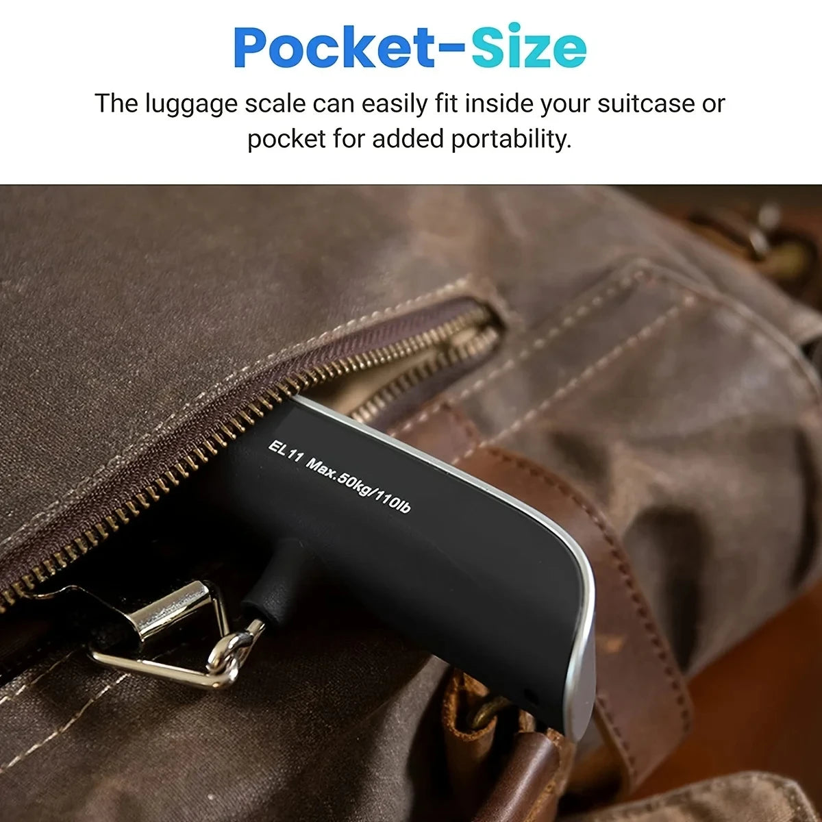 1pcs Portable Scale Digital LCD Display 110lb/50kg Electronic Luggage Hanging Suitcase Travel Weighs Baggage Bag Weight Balance