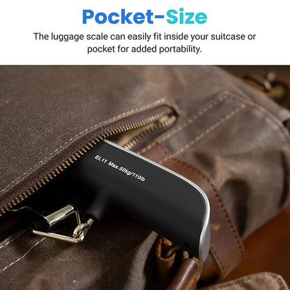 1pcs Portable Scale Digital LCD Display 110lb/50kg Electronic Luggage Hanging Suitcase Travel Weighs Baggage Bag Weight Balance