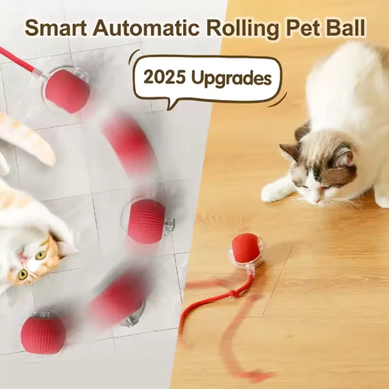 Intelligent interactive cat ball long-lasting and durable easy to clean intelligent obstacle avoidance pet cat and dog toys