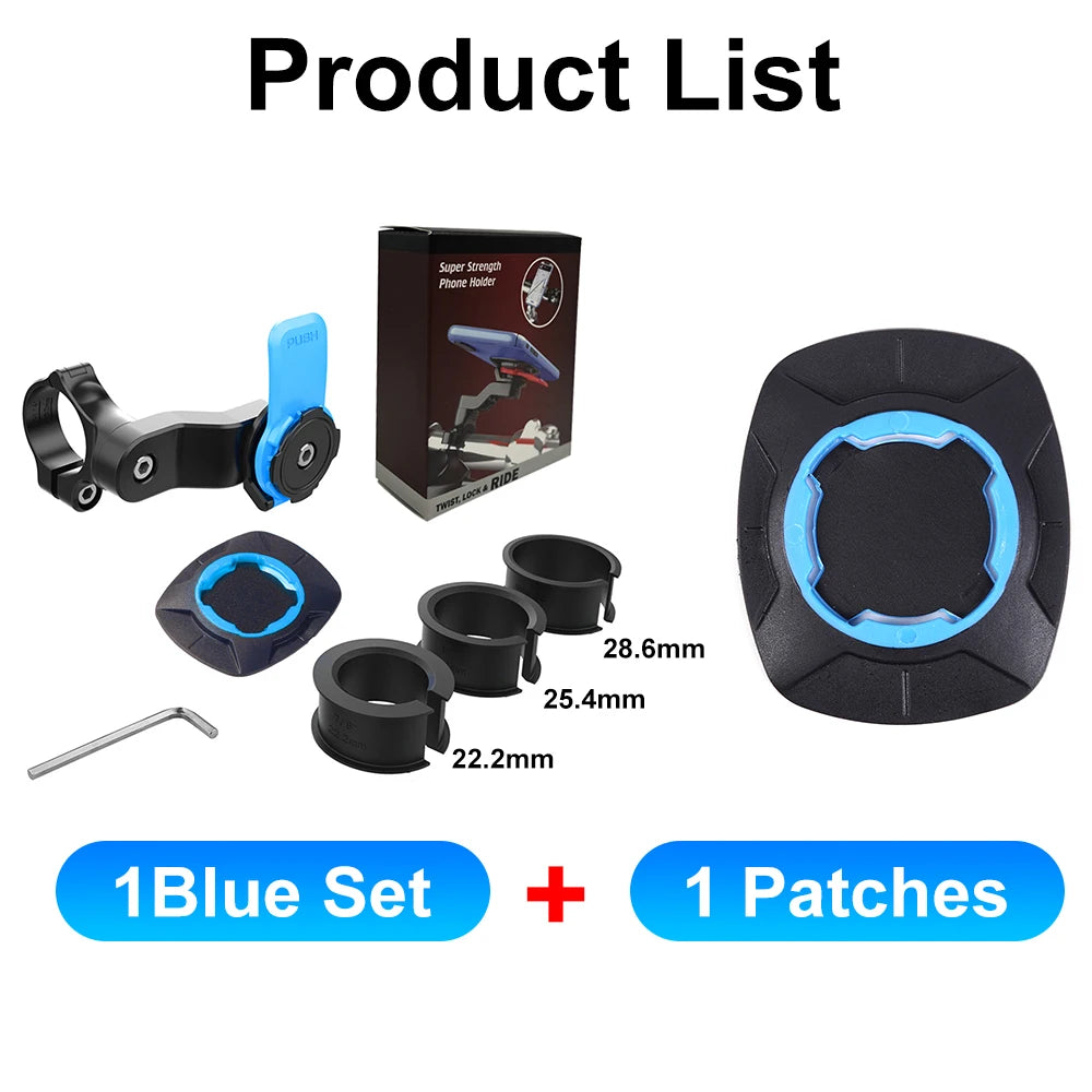 Motorcycle Bike Phone Holder QUAD LOCK Shock Absorber Phone Bracket Vibration Damper Self Lock Anti-shake MTB Handlebar Holder