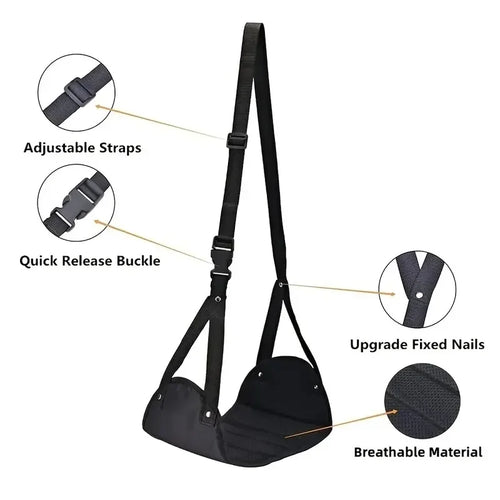 Portable Foot Mat - Adjustable Strap Office Resting Foot Mat Foot Hammock Foot Mat Lazy Man Magic Travel Magic Travel Airplane