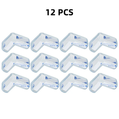 4/8/10/12Pcs Baby Safety Silicone Protector Table Corner Edge Protection Cover Transparent Anti Collision Soft Guard Home Tool