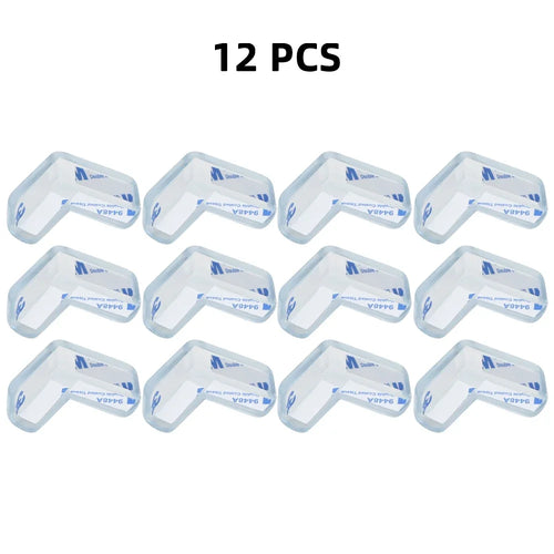 4/8/10/12Pcs Baby Safety Silicone Protector Table Corner Edge Protection Cover Transparent Anti Collision Soft Guard Home Tool