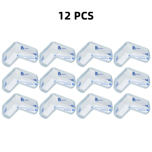 4/8/10/12Pcs Baby Safety Silicone Protector Table Corner Edge Protection Cover Transparent Anti Collision Soft Guard Home Tool