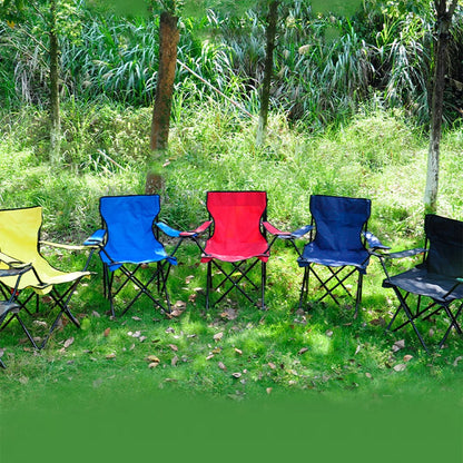 Outdoor Foldable Chair Camping Chair with Bottle Holder Picnic Oxford Cloth Chairs Portable Beach Fishing Chairs Outdoor Chair