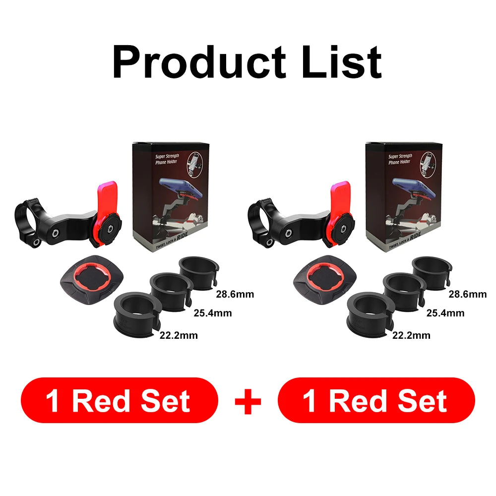 Motorcycle Bike Phone Holder QUAD LOCK Shock Absorber Phone Bracket Vibration Damper Self Lock Anti-shake MTB Handlebar Holder