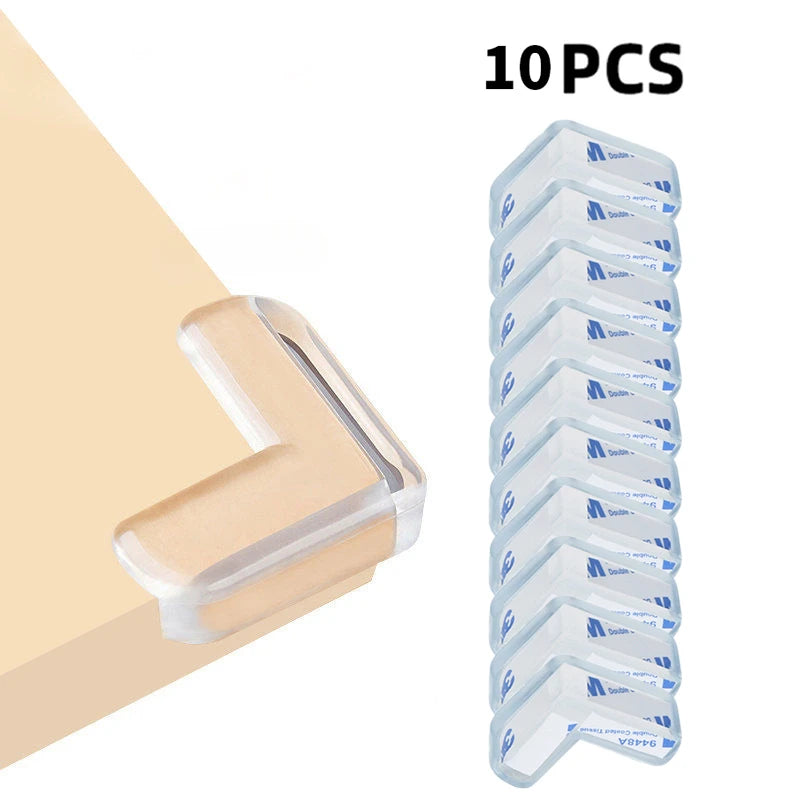 4/8/10/12Pcs Baby Safety Silicone Protector Table Corner Edge Protection Cover Transparent Anti Collision Soft Guard Home Tool