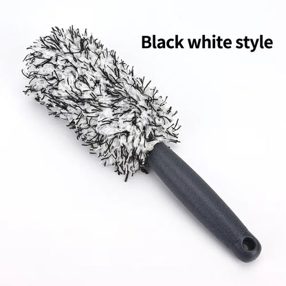 1PCS Car Cleaning Brush Portable Plush Tire and Rim Car Care Accessories Multifunctional Brush Tool Car Cleaning Wheel Brush