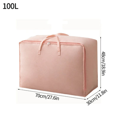 Large Capacity Clothes Storage Bag Waterproof Cabinet Wardrobe Organizer Quilt Pillow Blanket Organizer Dustproof Bedding Storag