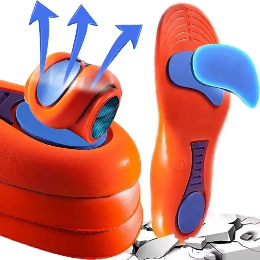 Sport Insoles for Shoes Sole Shock Absorption Deodorant Breathable Cushion Running Insoles for Feet Man Women Orthopedic Insoles