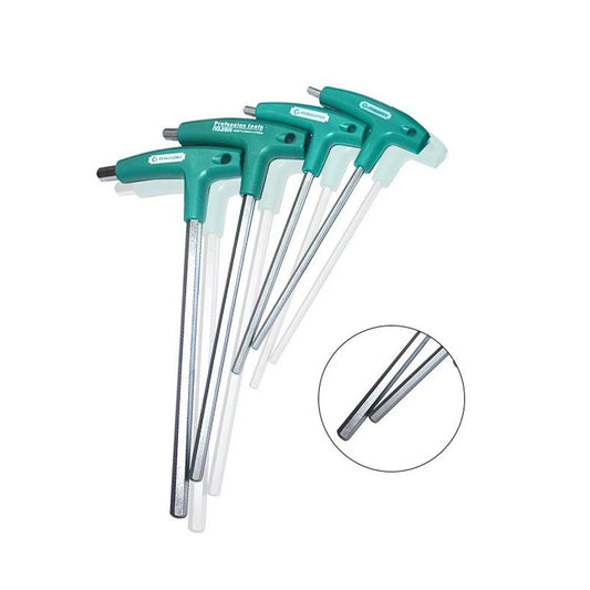 6pcs Hex Key Set CR-V Forged Hex Screwdriver with T-Handle Storage Bag for Home Repair Hand Tools Allen Key Wrench Set