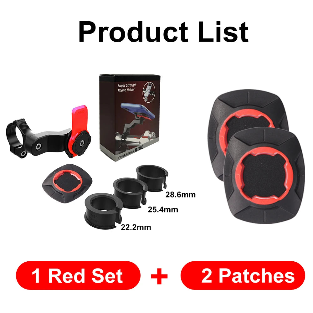 Motorcycle Bike Phone Holder QUAD LOCK Shock Absorber Phone Bracket Vibration Damper Self Lock Anti-shake MTB Handlebar Holder