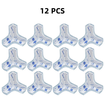 4/8/10/12Pcs Baby Safety Silicone Protector Table Corner Edge Protection Cover Transparent Anti Collision Soft Guard Home Tool