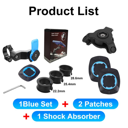 Motorcycle Bike Phone Holder QUAD LOCK Shock Absorber Phone Bracket Vibration Damper Self Lock Anti-shake MTB Handlebar Holder