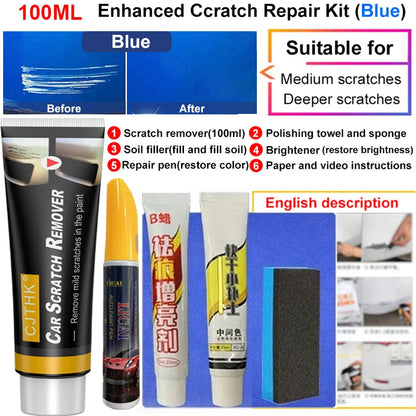 Car Scratch Remover Paint Care Tools Auto Remover Scratches Repair Polishing Auto Body Grinding Compound Anti Scratch Wax R1