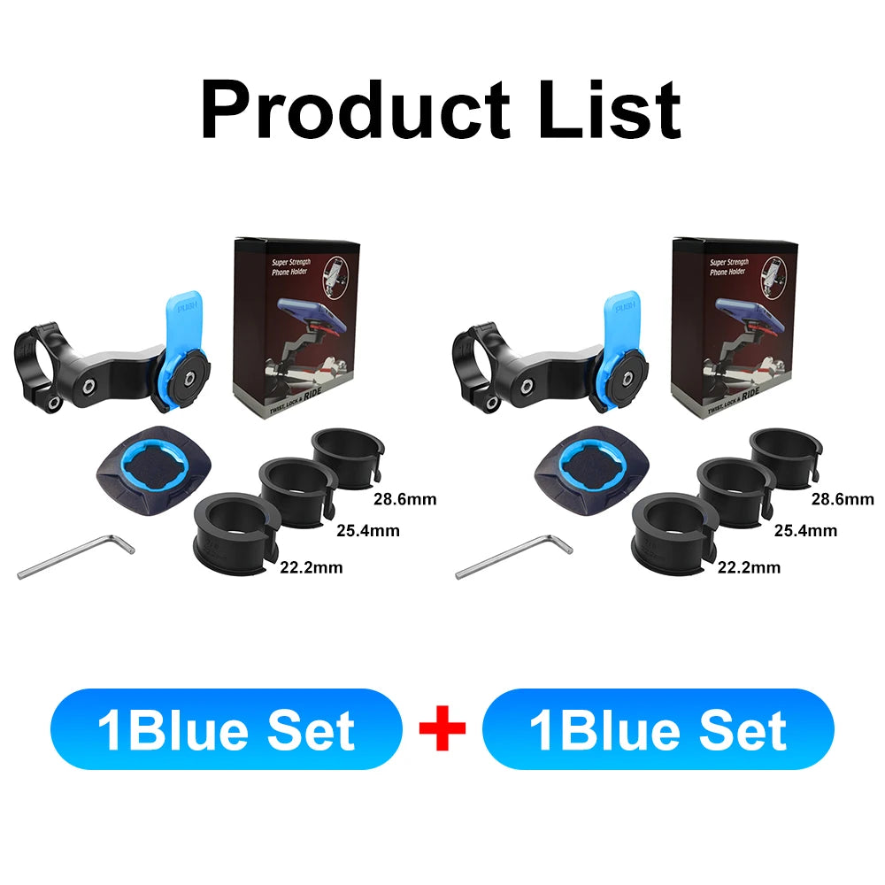 Motorcycle Bike Phone Holder QUAD LOCK Shock Absorber Phone Bracket Vibration Damper Self Lock Anti-shake MTB Handlebar Holder