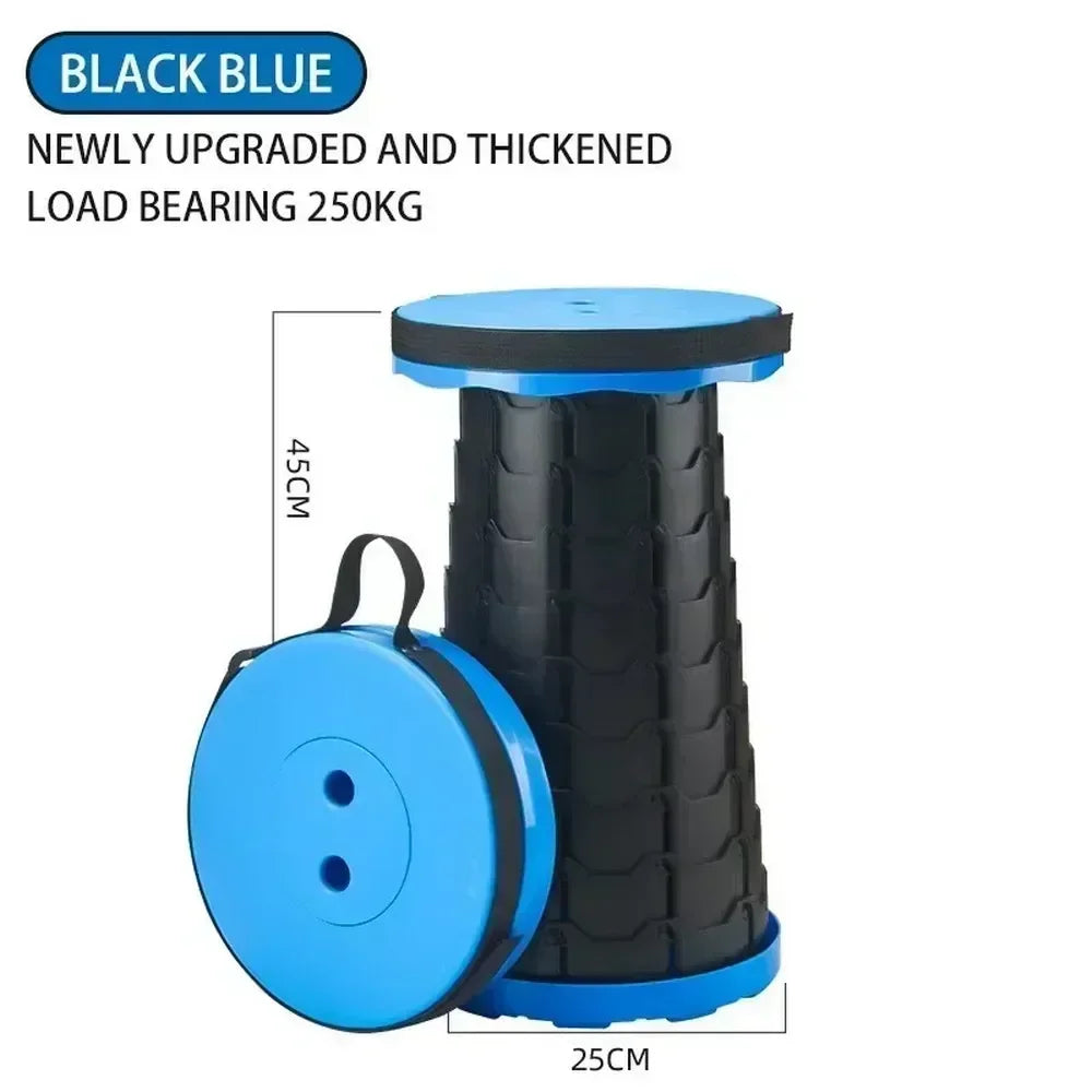 Outdoor Furniture Retractable Stool Chairs Portable Stool Lounge Folding Chair Camping Stool Foldable Convenient Fishing Chair