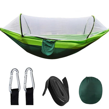 2 Person Outdoor Camping Hammock with Mosquito Net Portable Comfortable Sleeping Tent Hammock Outdoor Furniture Bed