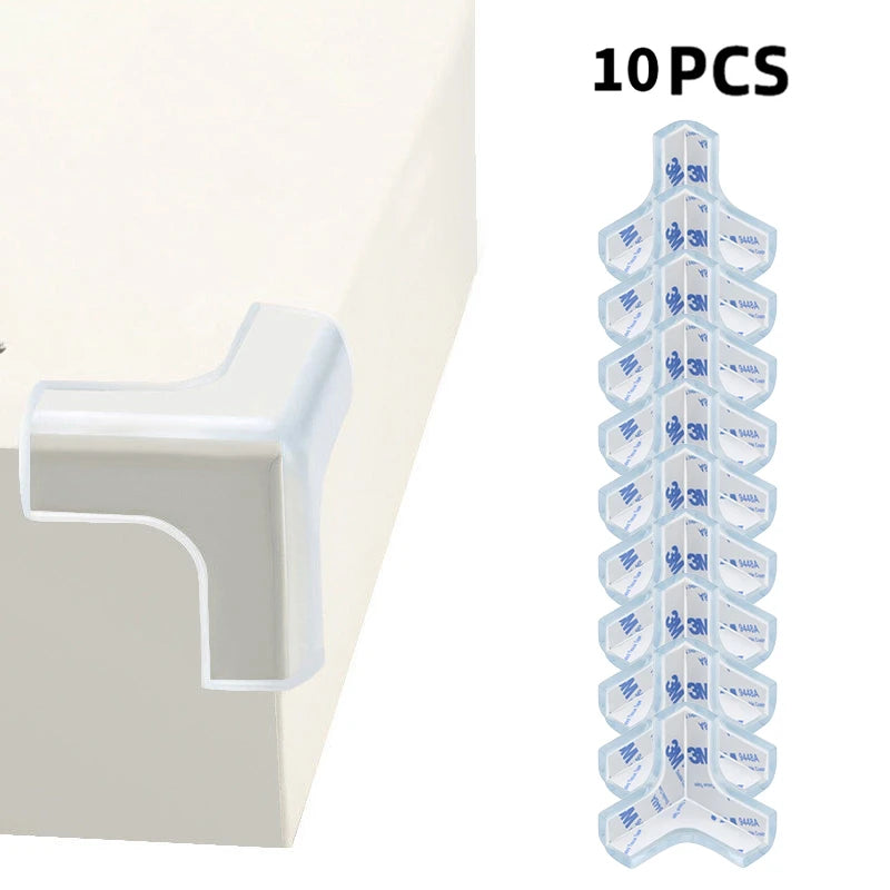 4/8/10/12Pcs Baby Safety Silicone Protector Table Corner Edge Protection Cover Transparent Anti Collision Soft Guard Home Tool
