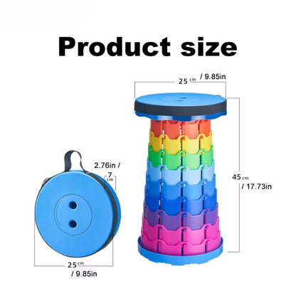 Portable round Folding Chair Accordion Chair Height Adjustment Simple Tool Elephant Swing Playground Queue Chair