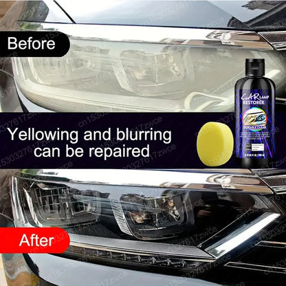 Car Headlight Restoration Polishing Kits Headlamp Scratch Remover Repair Cleaning Paste Remove Oxidation Headlight Polish Liquid