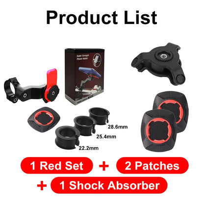 Motorcycle Bike Phone Holder QUAD LOCK Shock Absorber Phone Bracket Vibration Damper Self Lock Anti-shake MTB Handlebar Holder