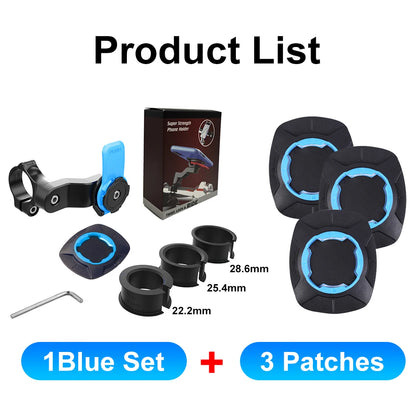 Motorcycle Bike Phone Holder QUAD LOCK Shock Absorber Phone Bracket Vibration Damper Self Lock Anti-shake MTB Handlebar Holder