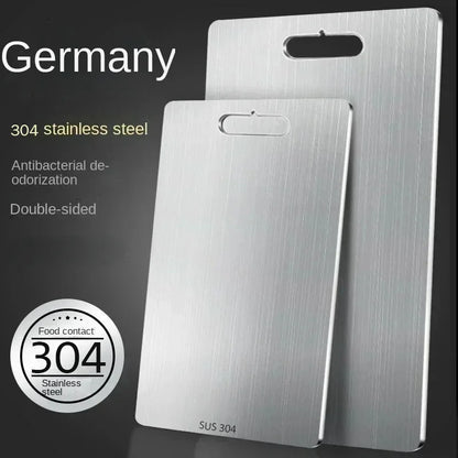 316 Stainless Steel Panel and Chopping Board Kitchen Household Thickened Double Sided Cutting Board Block Kneading Dough Boards