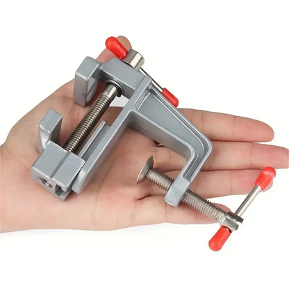 Mini Bench Vise Muliti-Funcational 3.5&quot Aluminum Miniature Small Jewelers Hobby Clamp On Table Flat Pliers Tool Vice